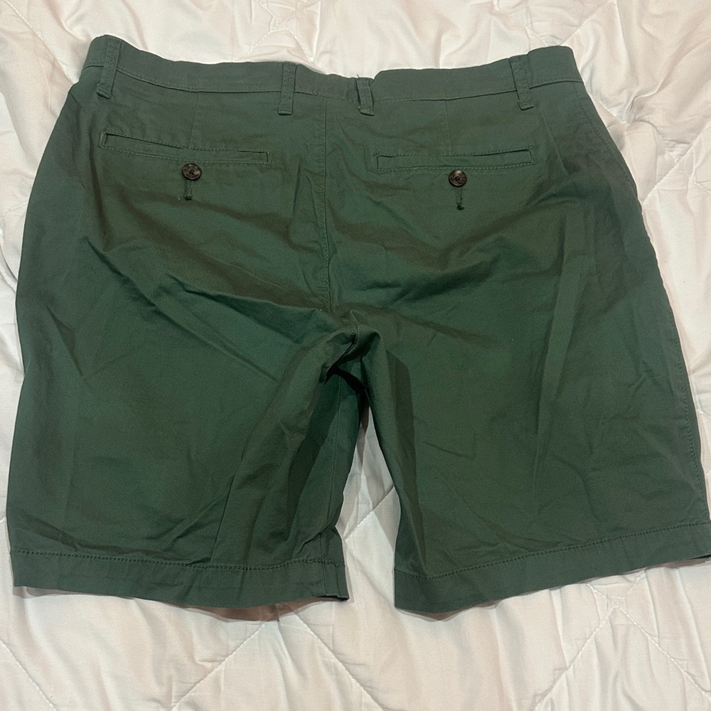 NWOT Goodfellow & Co Dark Green Flat Front Shorts size 34 - Picture 8 of 9